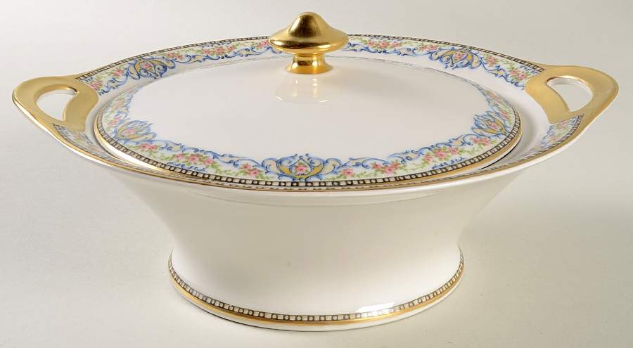 Rumania Round Covered Vegetable by Haviland-1