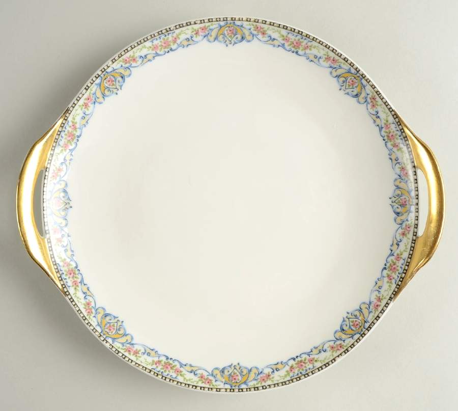 Rumania Handled Cake Plate by Haviland-1