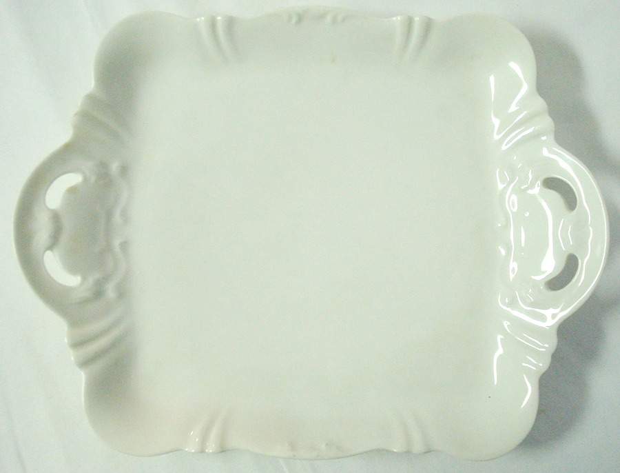 Saint Cloud Square Handled Cake Plate by Haviland-1