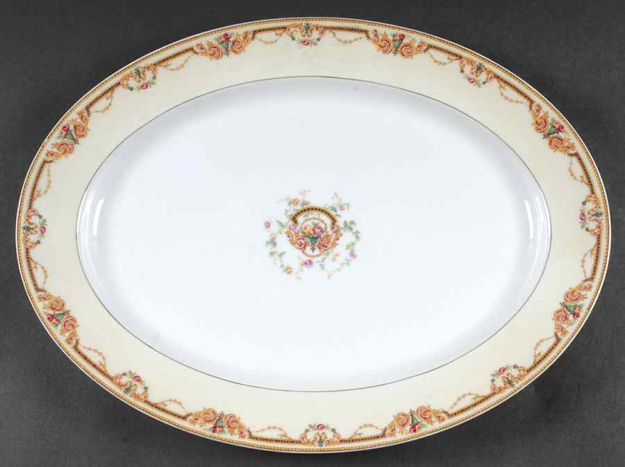 Saratoga  16" Oval Serving Platter by Haviland-1