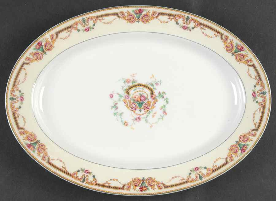 Saratoga  11" Oval Serving Platter by Haviland-1