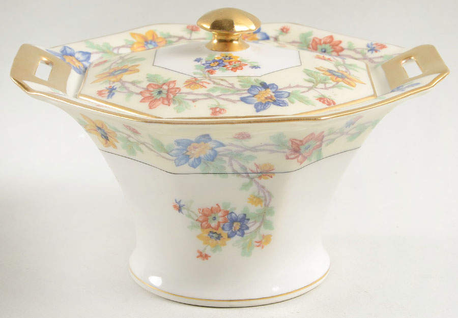 Saumur Sugar Bowl & Lid by Haviland-1