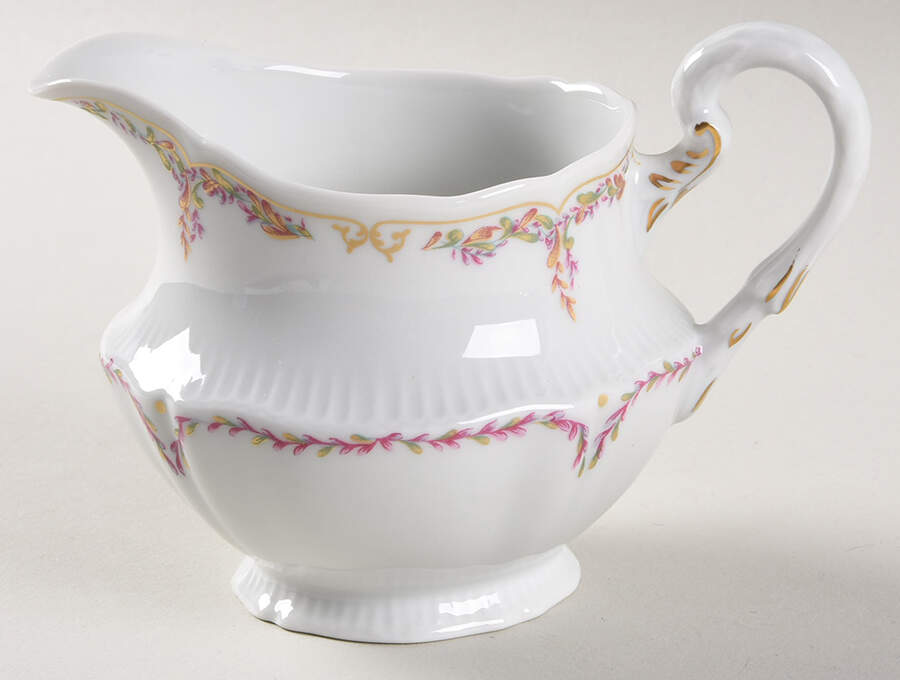 Savoie (Fr, Pink & Green Design) Creamer by Haviland-1