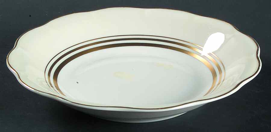 Savoie (Ny, Three Bands of Gold) Coupe Soup Bowl by Haviland-1