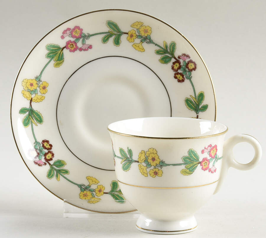 Saybrook Footed Demitasse Cup & Saucer Set by Haviland-1