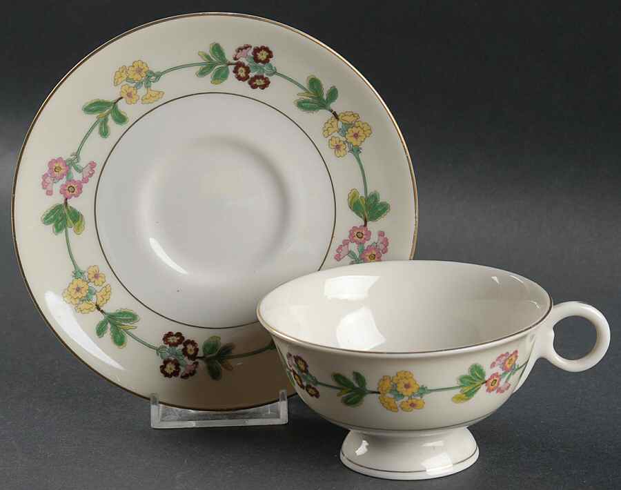Saybrook Footed Cup & Saucer Set by Haviland-1