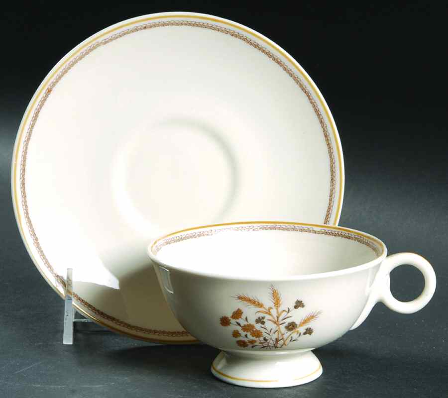 Scandia Footed Cup & Saucer Set by Haviland-1