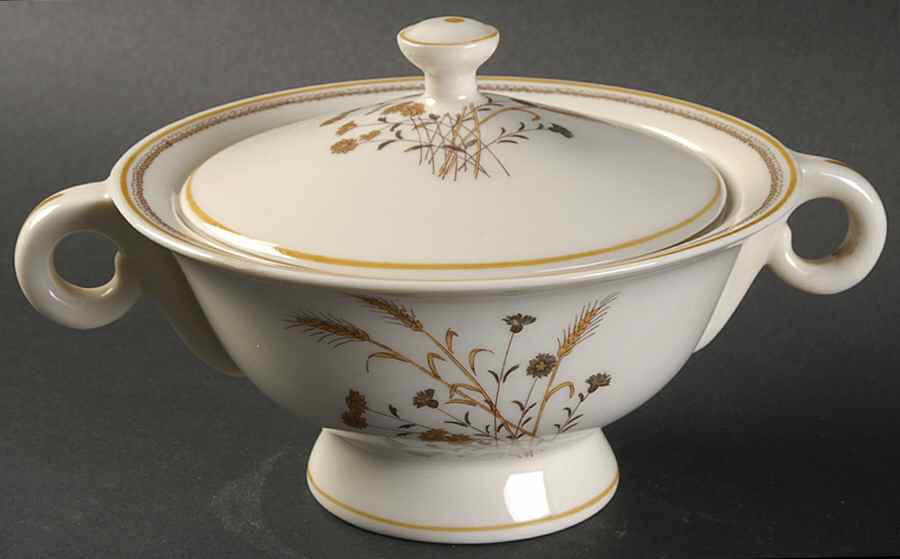 Scandia Sugar Bowl & Lid by Haviland-1