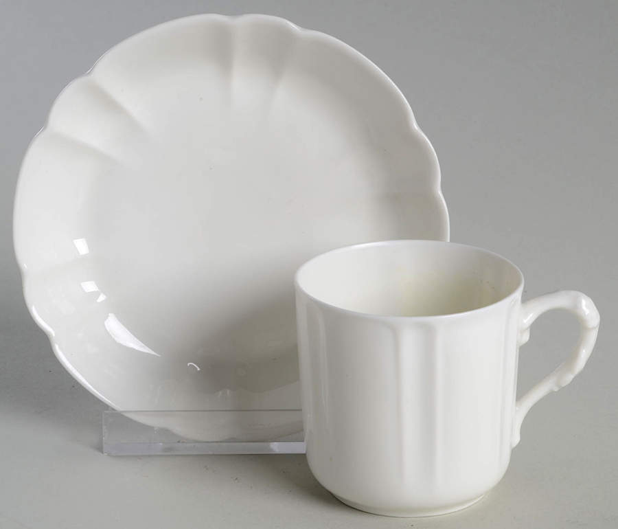 Schleiger 10 Flat Demitasse Cup & Saucer Set by Haviland-1