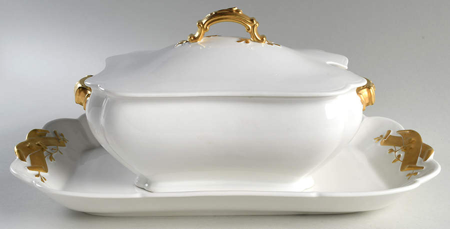 Schleiger 10 Tureen & Lid w/Underplate by Haviland-1
