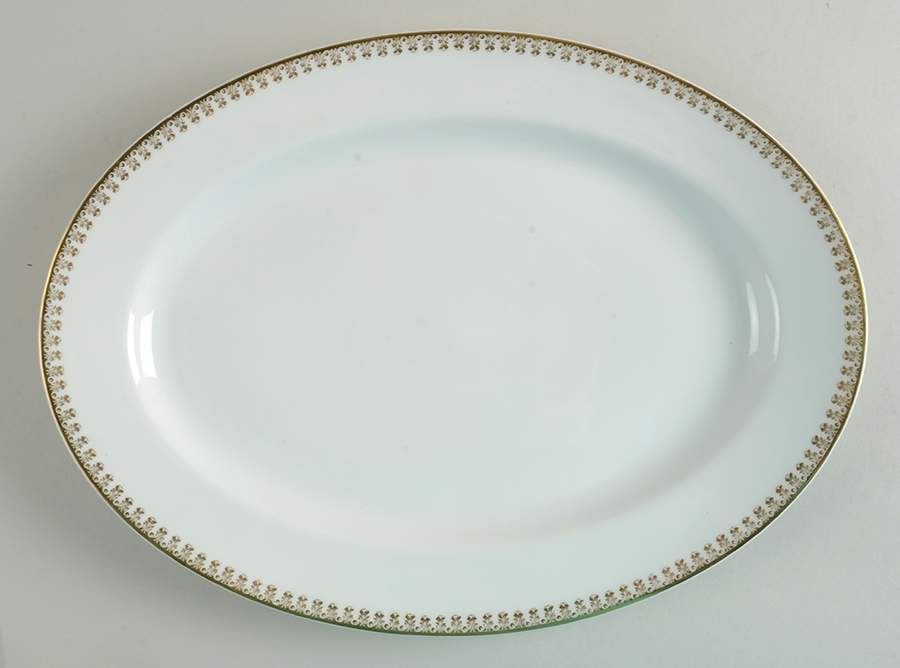 Schleiger 1001 13" Oval Serving Platter by Haviland-1