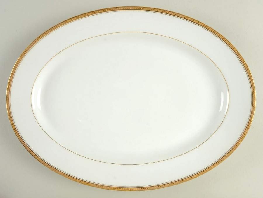 Schleiger 100a 14" Oval Serving Platter by Haviland-1