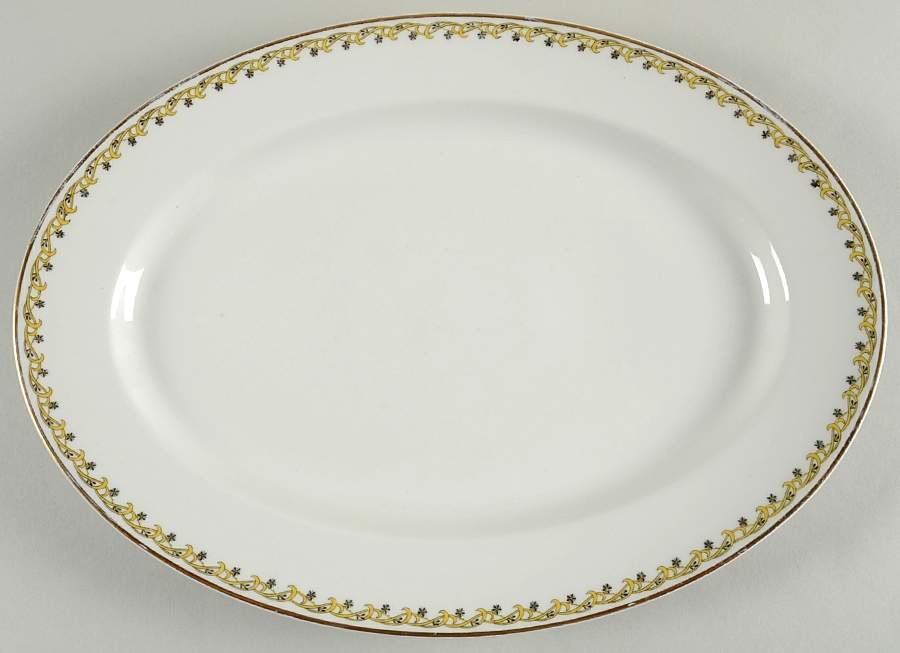Schleiger 101 13" Oval Serving Platter by Haviland-1