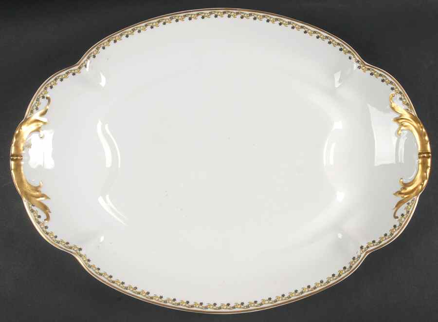 Schleiger 101 18" Oval Serving Platter by Haviland-1