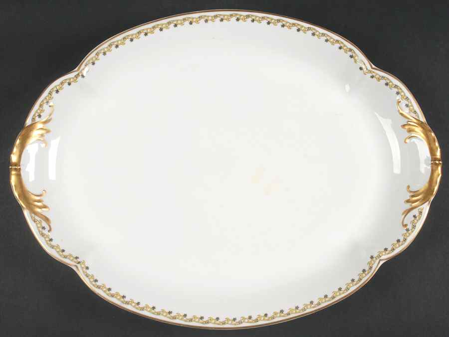 Schleiger 101 16" Oval Serving Platter by Haviland-1
