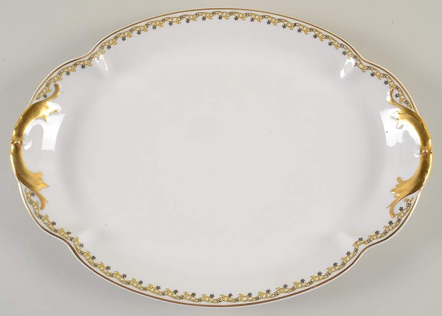 Schleiger 101 13" Oval Serving Platter by Haviland-1