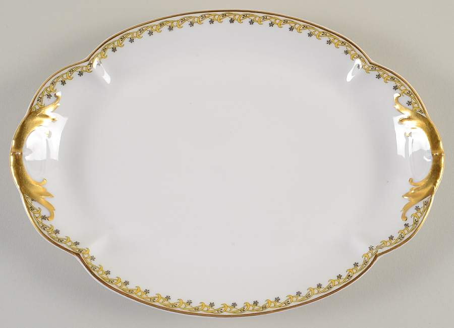 Schleiger 101 11" Oval Serving Platter by Haviland-1