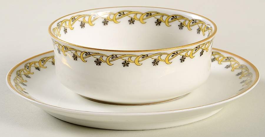 Schleiger 101 Ramekin & Saucer Set by Haviland-1