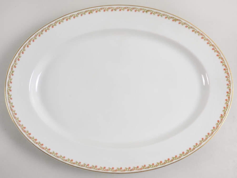Schleiger 101A 16" Oval Serving Platter by Haviland-1