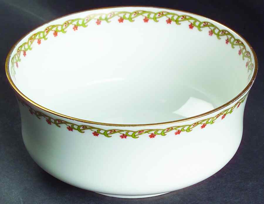 Schleiger 101A Cranberry Bowl by Haviland-1