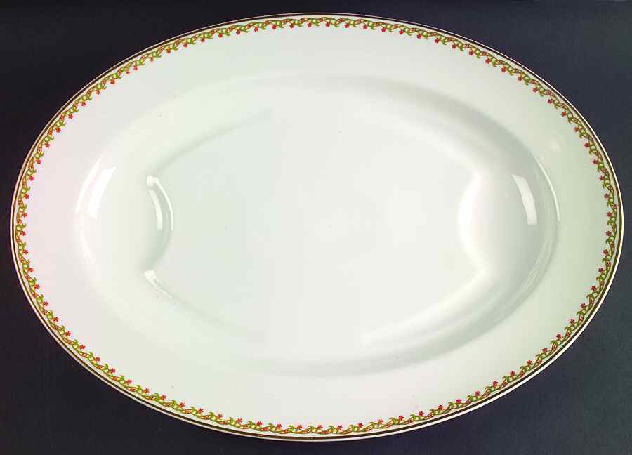 Schleiger 101A 18" Oval Serving Platter by Haviland-1
