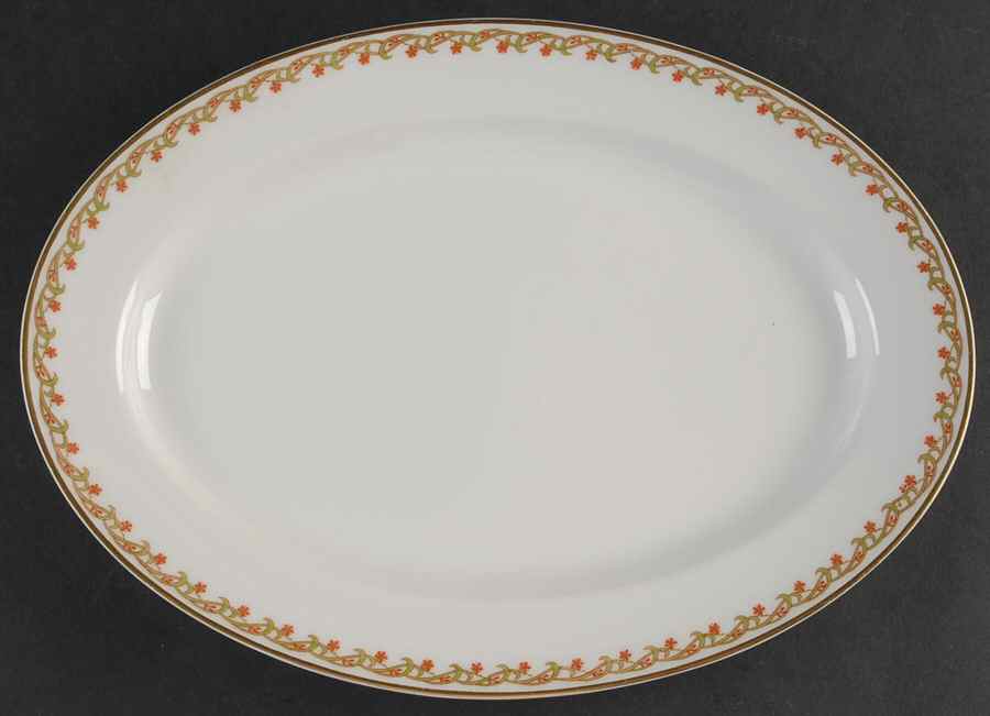 Schleiger 101A 11" Oval Serving Platter by Haviland-1