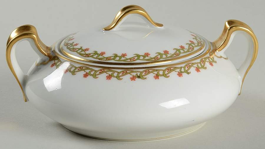 Schleiger 101A Sugar Bowl & Lid by Haviland-1