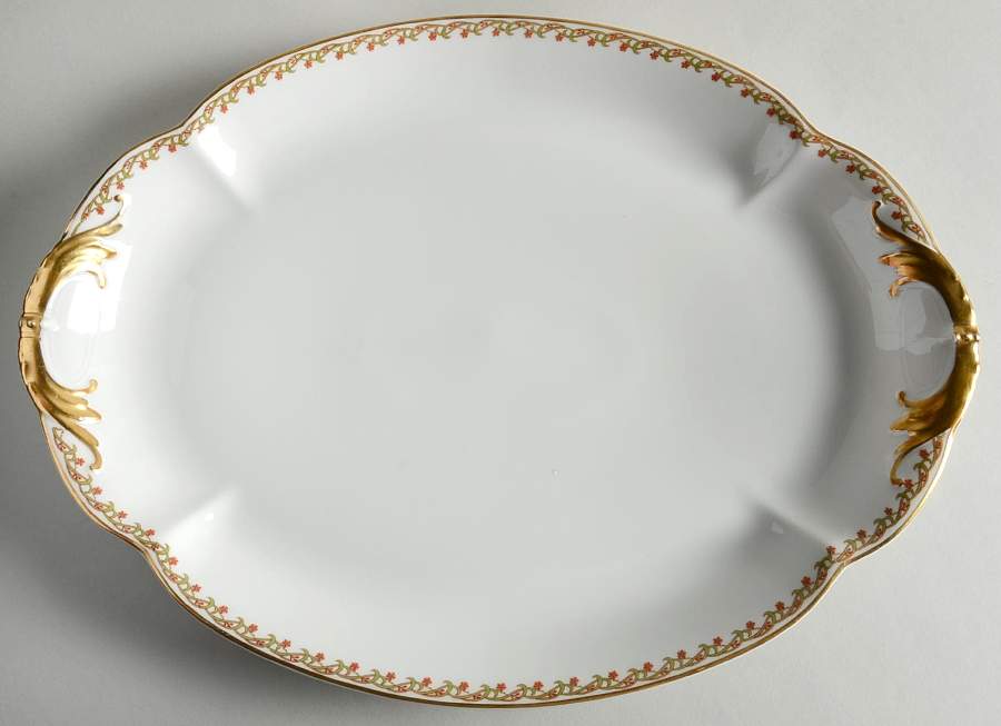 Schleiger 101A 16" Oval Serving Platter by Haviland-1