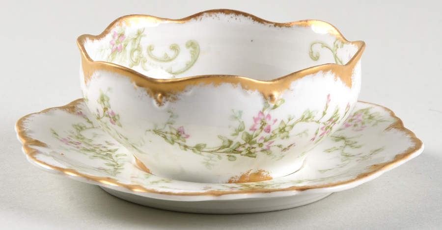 Schleiger 1024 Ramekin & Saucer Set by Haviland-1