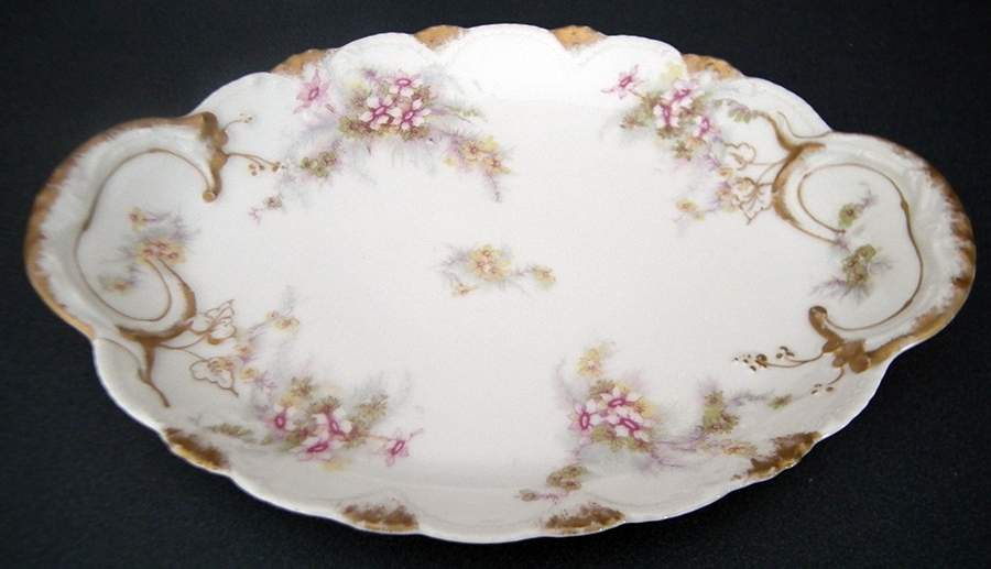 Schleiger 1027 14" Oval Serving Platter by Haviland-1