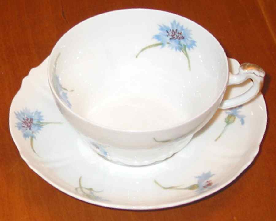 Schleiger 1029a Flat Cup & Saucer Set by Haviland-1