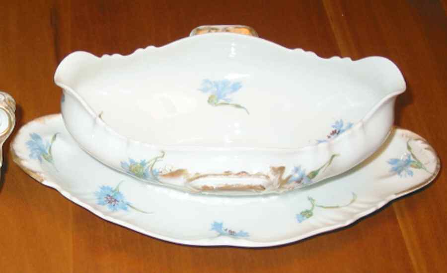 Schleiger 1029a Gravy Boat & Underplate by Haviland-1