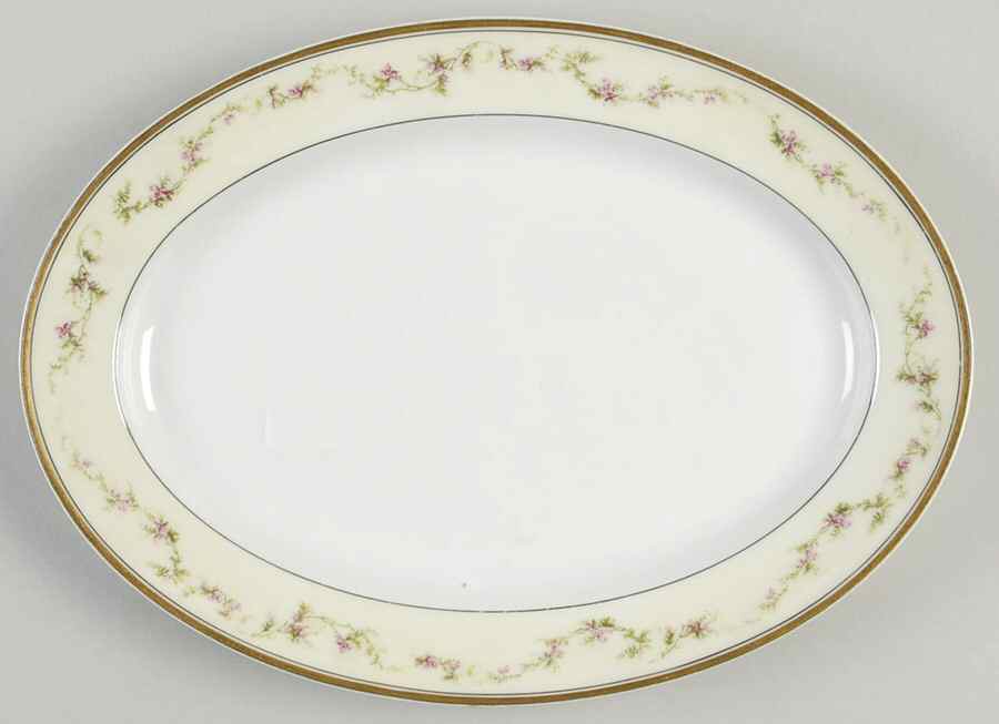 Schleiger 103c 11" Oval Serving Platter by Haviland-1