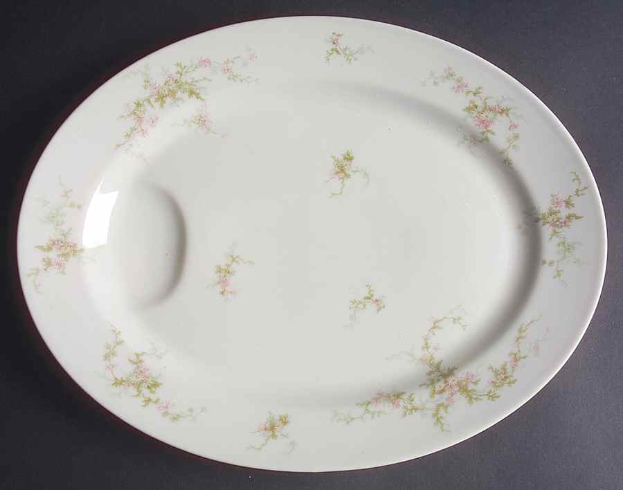 Schleiger 1043A 13" Oval Serving Platter by Haviland-1