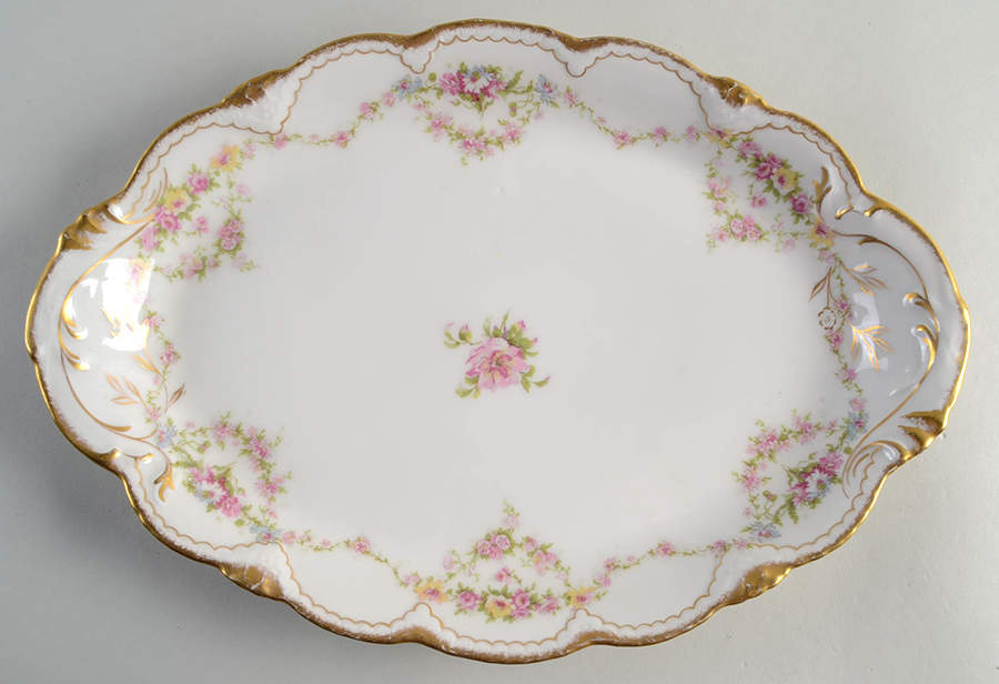 Schleiger 1053 14" Oval Serving Platter by Haviland-1