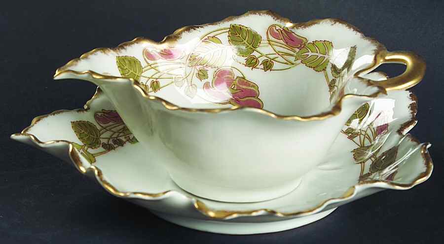Schleiger 106 Mayonnaise Bowl & Underplate by Haviland-1