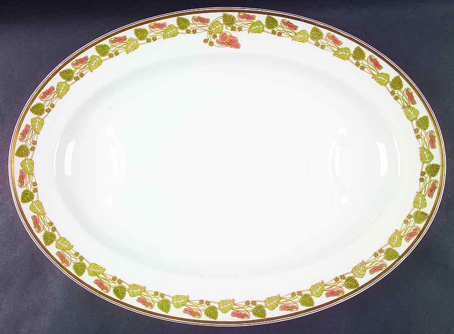 Schleiger 106 18" Oval Serving Platter by Haviland-1