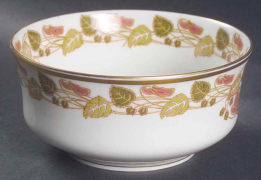 Schleiger 106 Cranberry Bowl by Haviland-1