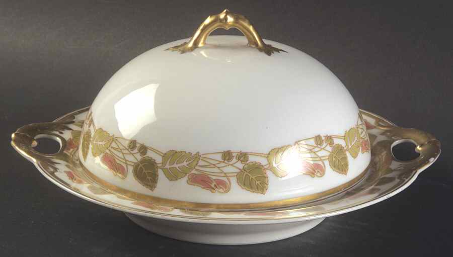 Schleiger 106 Round Covered Butter by Haviland-1
