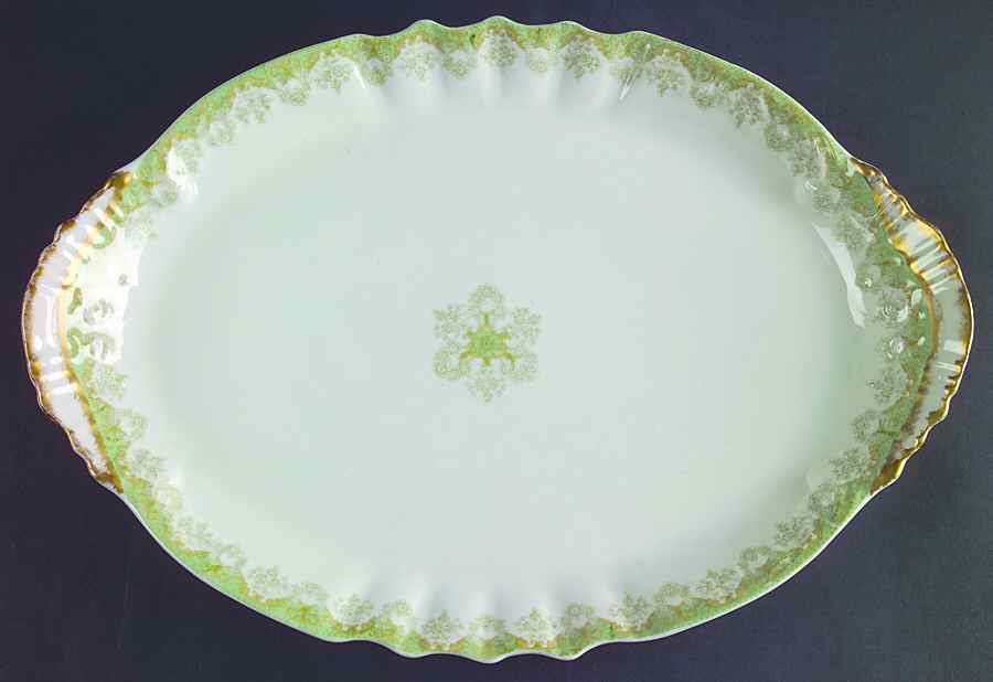 Schleiger 1061 15" Oval Serving Platter by Haviland-1