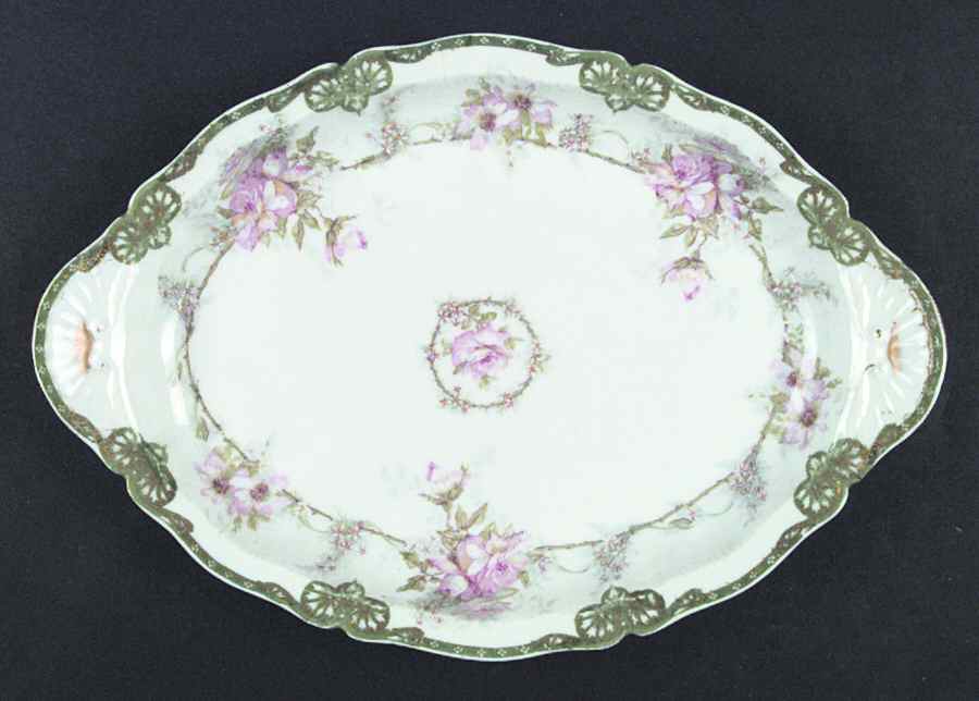 Schleiger 1067a 14" Oval Serving Platter by Haviland-1