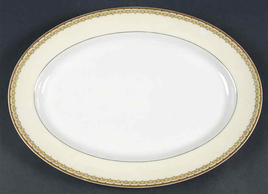 Schleiger 107 13" Oval Serving Platter by Haviland-1