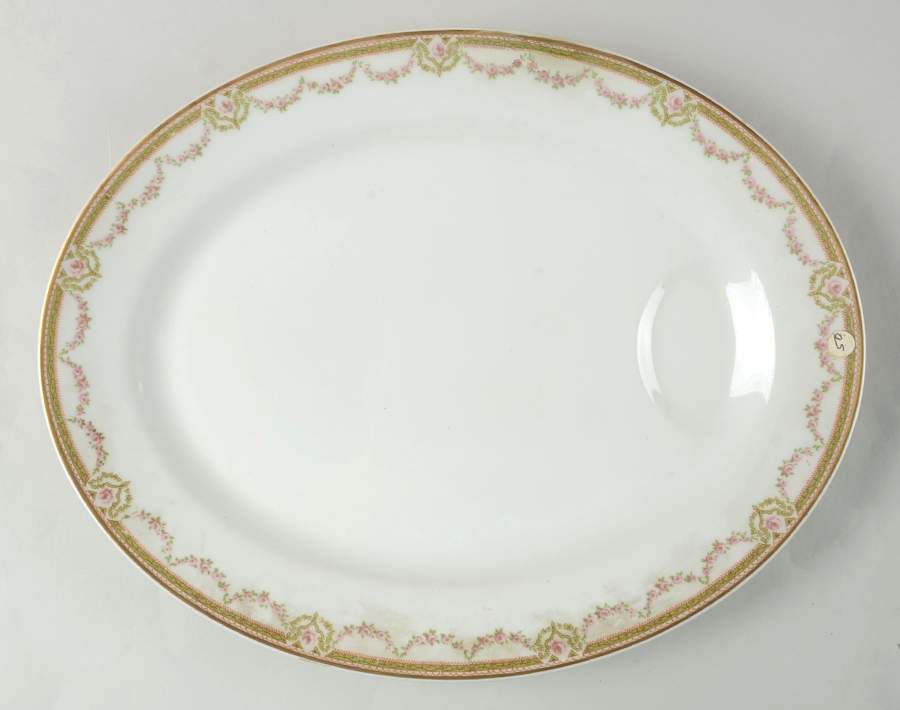 Schleiger 1073A 15" Oval Serving Platter by Haviland-1