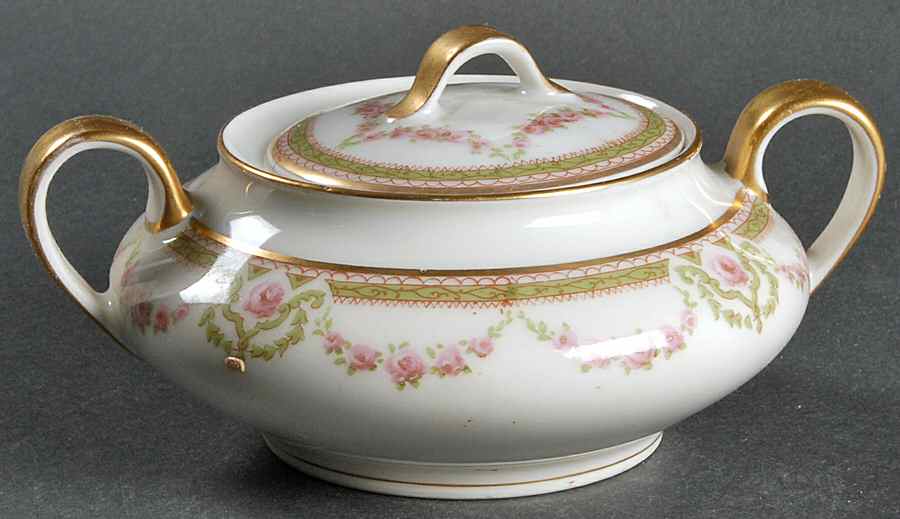 Schleiger 1073A Sugar Bowl & Lid by Haviland-1