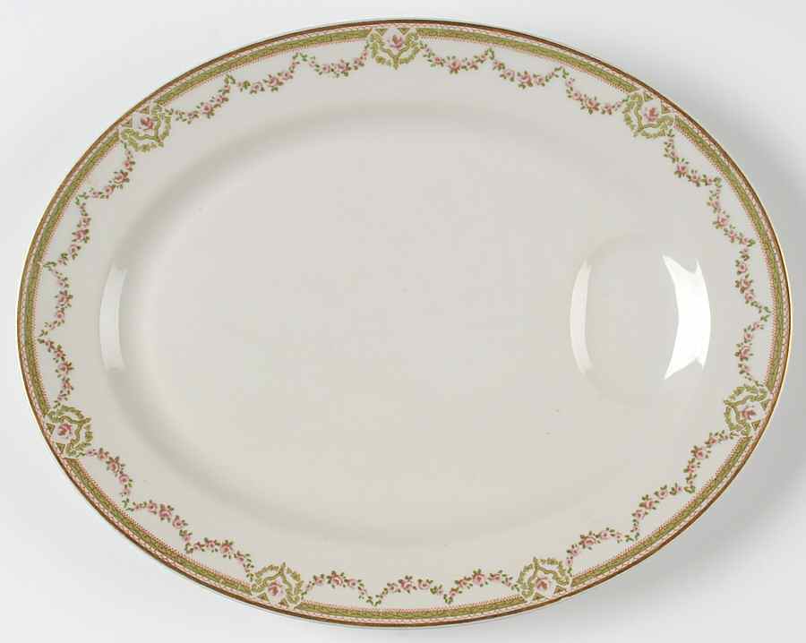 Schleiger 1073A 13" Oval Serving Platter by Haviland-1