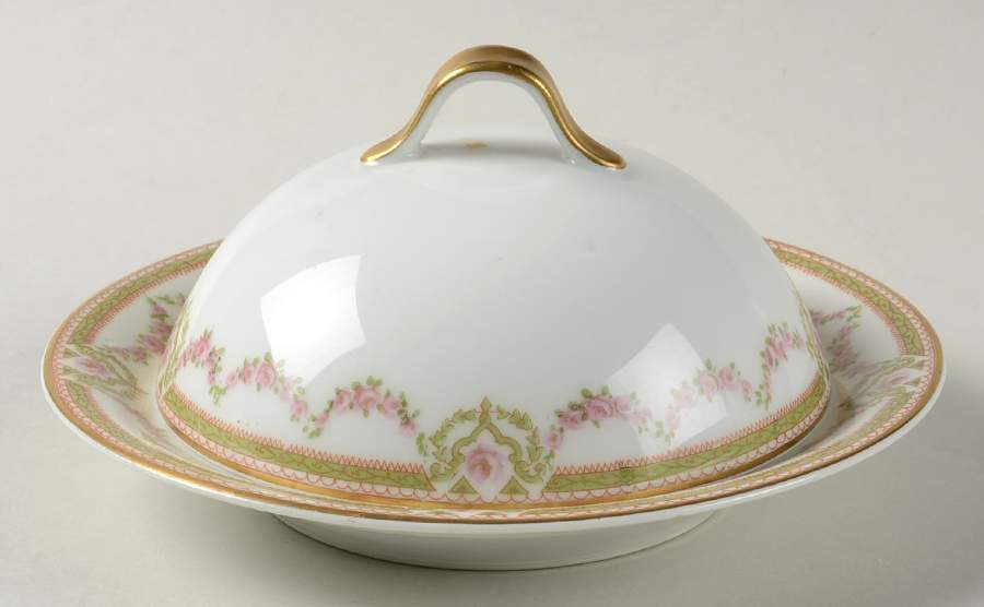 Schleiger 1073A Round Covered Butter by Haviland-1