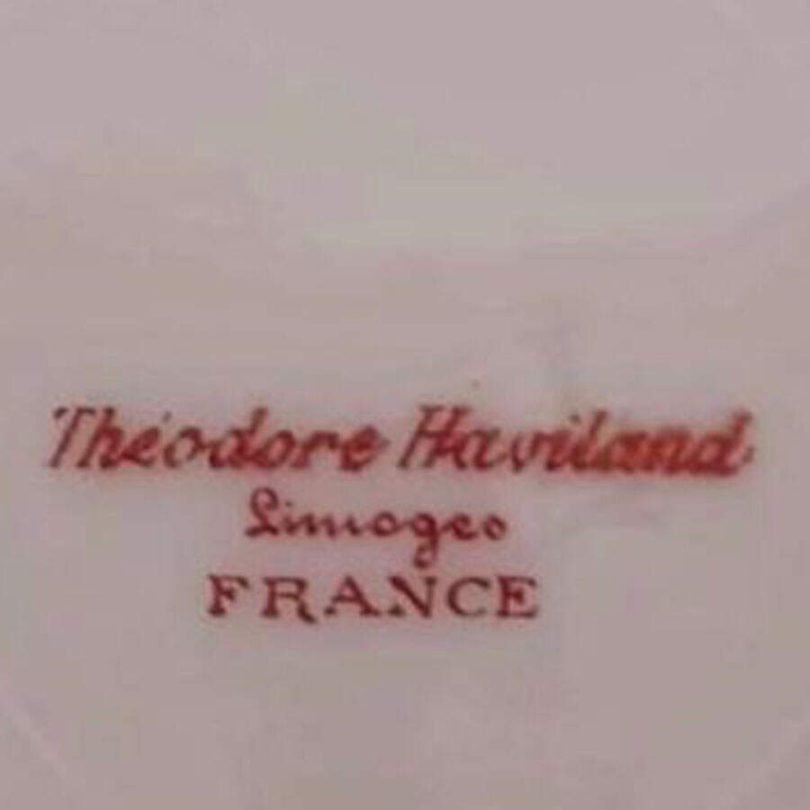 Schleiger 1074 Cream Soup Bowl & Saucer Set by Haviland-1