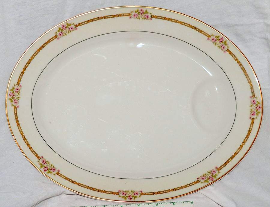 Schleiger 1074 16" Oval Serving Platter by Haviland-1