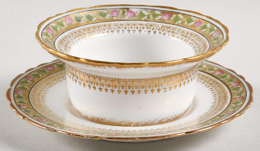 Schleiger 1079 Ramekin & Saucer Set by Haviland-1