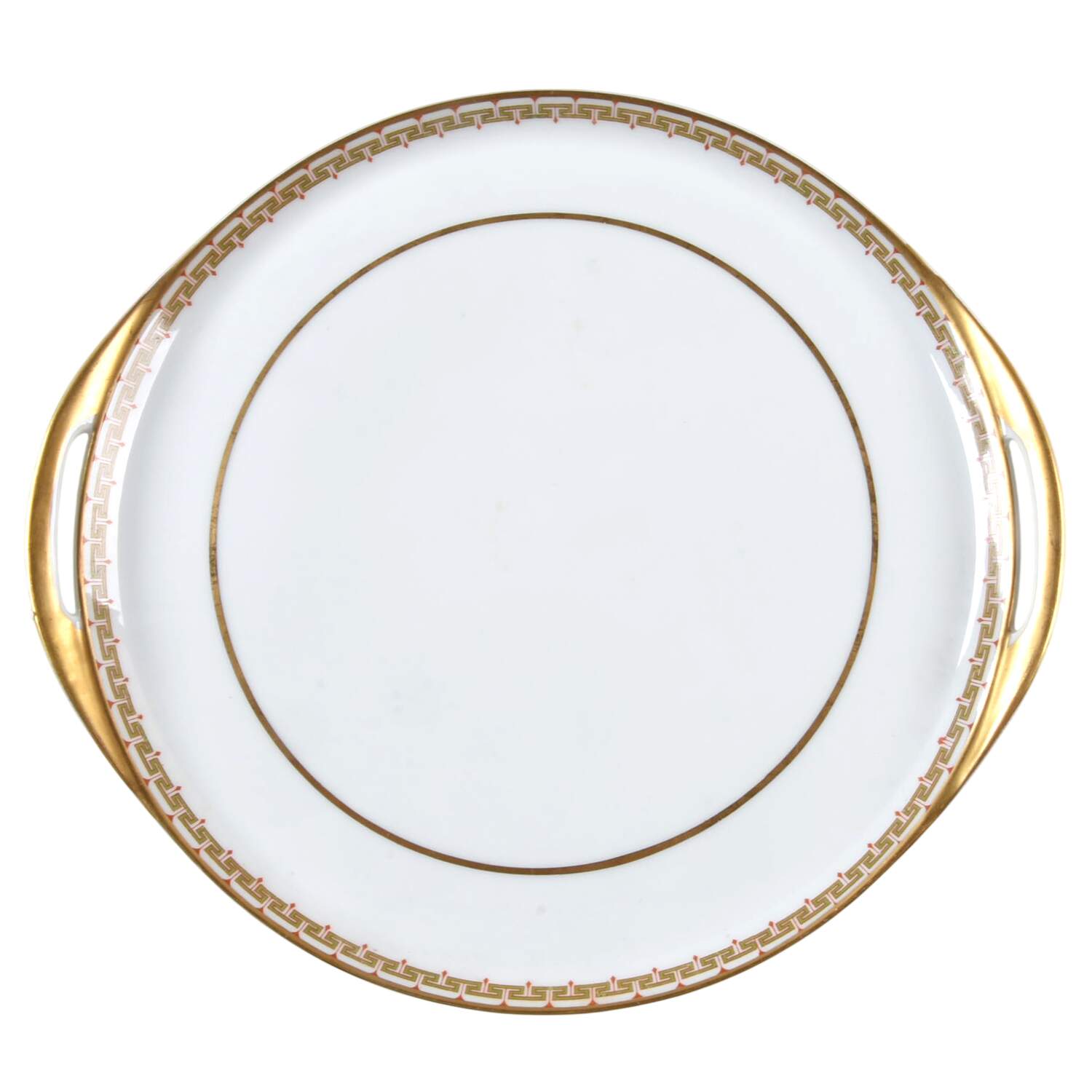 Schleiger 107b Handled Cake Plate by Haviland-1